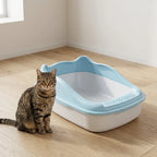 Bac à litière pour chat Anti-Éclaboussures et Nettoyage Facile