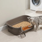 Bac à litière pour chat Extra Large Semi-Fermé Anti-Odeurs et Ventilé