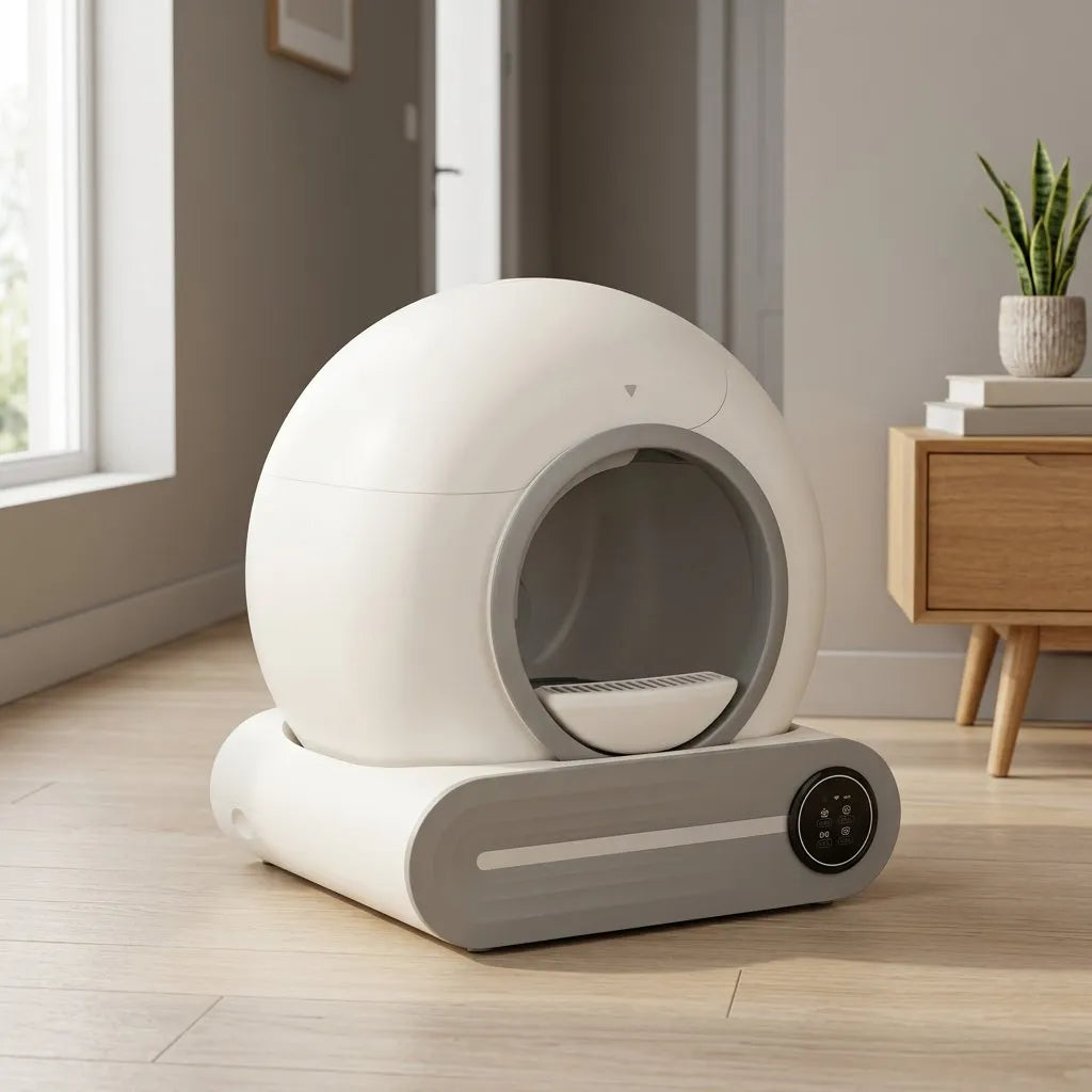 Litière autonettoyante Automatique 65L à Neutralisation d'Odeurs par Ions