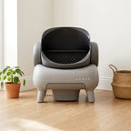 Litière autonettoyante Ouverte Grande Capacité avec Tapis Inclus
